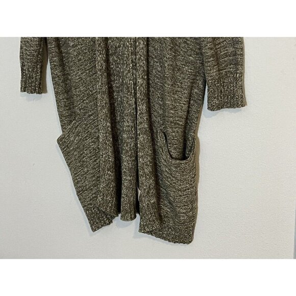 Anthropologie Sparrow Womens Cardigan Sweater Green Open Front Cozy Boho XS - Picture 6 of 13